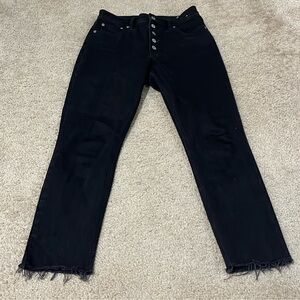 Abercrombie & Fitch high rise black Midnight Skinny Jeans